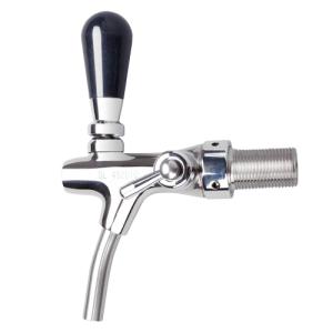 Beer tap chrome plated metal with compensator 5/8, 35 mm