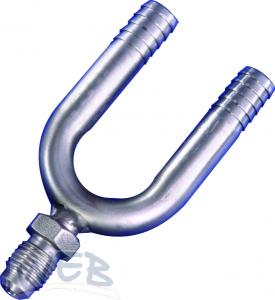 Stainless Steel Barbed Fitting U Bend 10-7/16"-10 mm