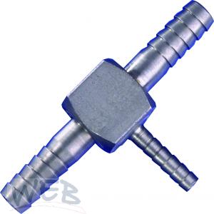Stainless Steel Barbed Fitting Tee 7-4-7 mm