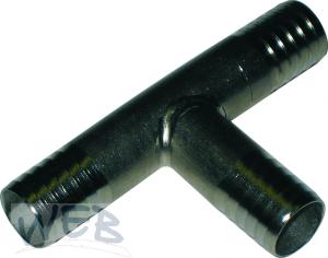 Stainless Steel Barbed Fitting Tee 12-12-12 mm
