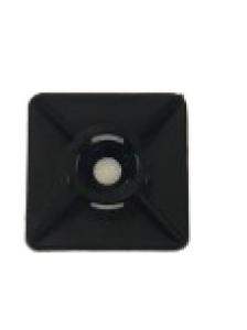 Adhesive Cable Tie Mounts 2-Way 27 x 27 mm black