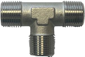 T-piece R 3/8 "(AG), nickel-plated brass