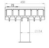 Barium Zapfsäule 6-ltg Verwendungsfertig / Verschlaucht /+Zählung