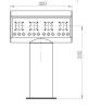 Barium Zapfsäule 4-ltg. / Verwendungsfertig / Verschlaucht / mech