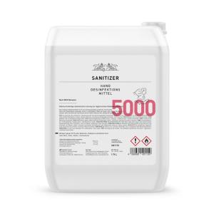 Hände-Desinfektionsmittel Sanitizer 5.000ml, 85% / nach WHO Rez.