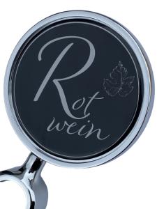 Medaillon Gießharz - 3M Aufkleber ø 80 mm ´Rotwein´