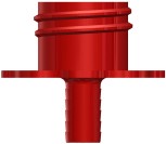Reinigungsadapter Kunststoff CC BIB .375“ rot