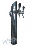tower GRAZ stainless steel, polished, 2-ltg (without taps)