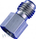 Adaptor Stainless Steel 1/2 "CC outside + 7/16"UNF female