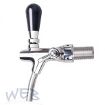 Stainless steel beer tap with compensator 5/8, 35mm