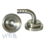 Stainless steel spout TDS®-7T2.3, geb, ID3mm, AD4mm
