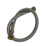 Wire fabric hose EPDM DN8 stainless steel 3/8" - 3/8" / 50cm