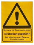 Instruction sticker for dispensing systems