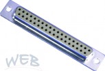 SUB-D female connector, 37-pin