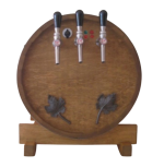 Glühweinerhitzer im Antik-Echtholzfass 9KW /3-ltg/+Luftkompressor