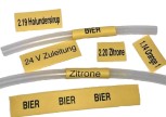 Individual hose labeling according to customer requirements